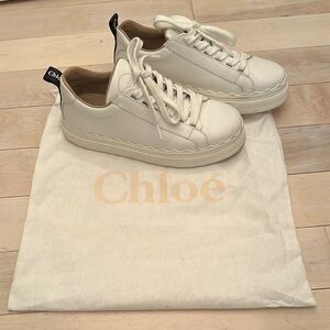 Chloé Lauren White Sneakers size 37/7